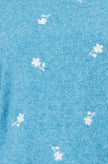 Yumi Blue Daisy Embroidered Relaxed Jumper