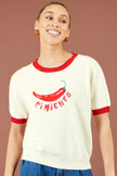 Yumi Ivory Chilli Cotton Knitted Top