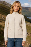 Gilet zippé en avoine Yumi