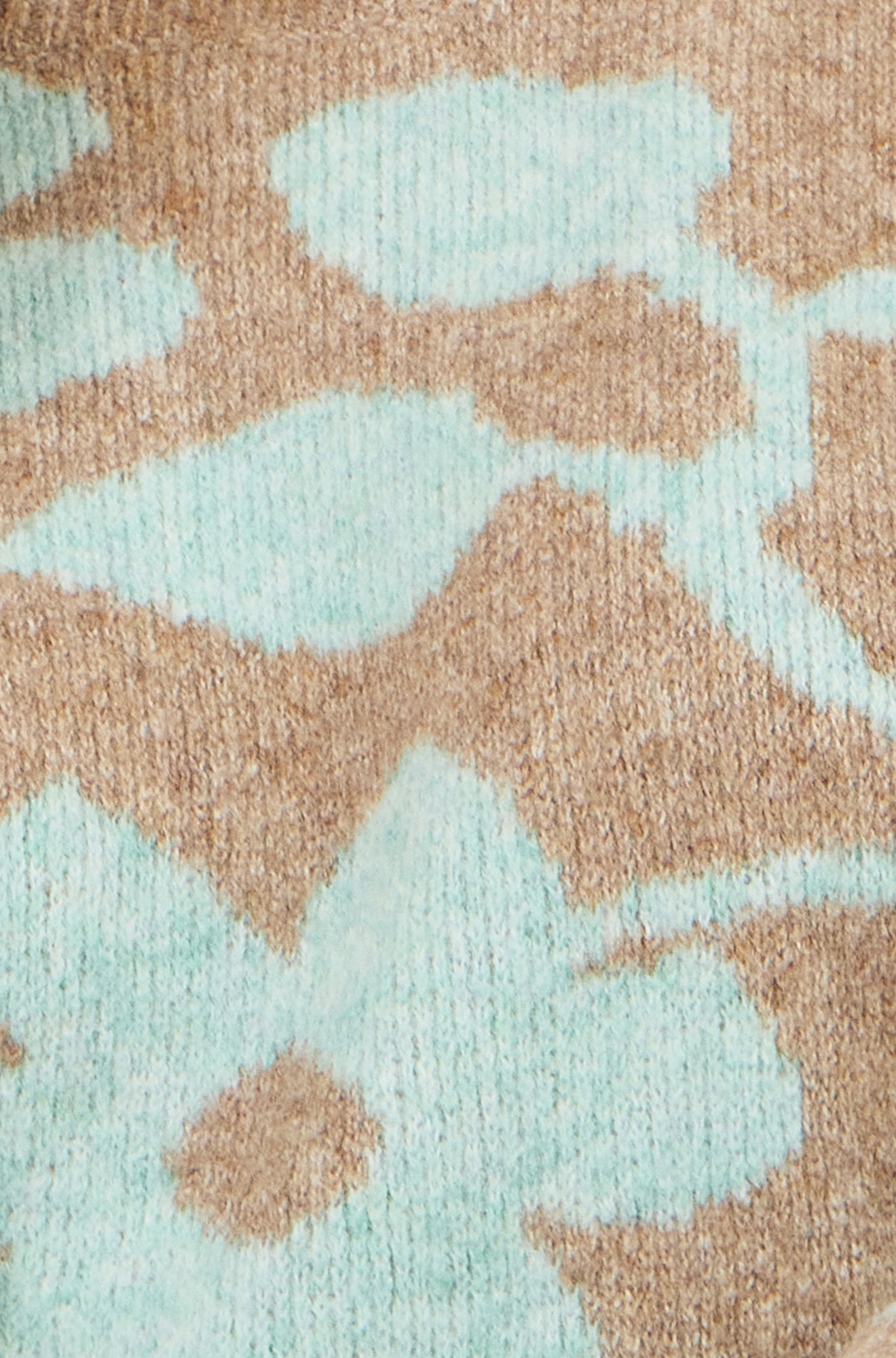 Yumi Brown Floral Intarsia Relaxed Fit Jumper