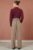Yumi Burgundy Floral Embroidered Cardigan