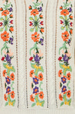 Yumi Ivory Floral Embroidery Cable Jumper