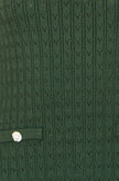 Yumi Green Viscose Knitted Midi Dress With Buttons
