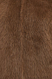 Yumi Brown Eyelash Zip Knitted Jacket
