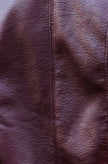 Yumi Burgundy Faux Leather Bomber Jacket