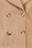 Yumi Beige Boxy Cropped Jacket