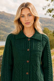 Yumi Green Kabelstrikket Boxy Jakke