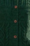 Yumi Green Kabelstrikket Boxy Jakke