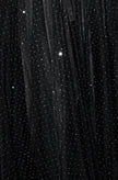 Yumi Black Diamonte Tulle Midi Skirt