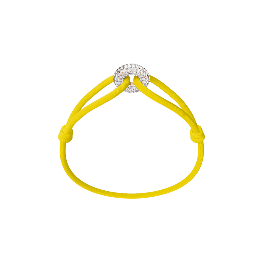 Rose Soho Pavé Cord Bracelet