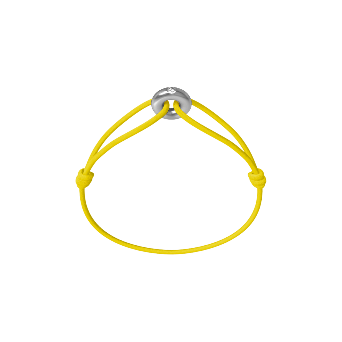 Mini Silver Soho Diamond Cord Bracelet