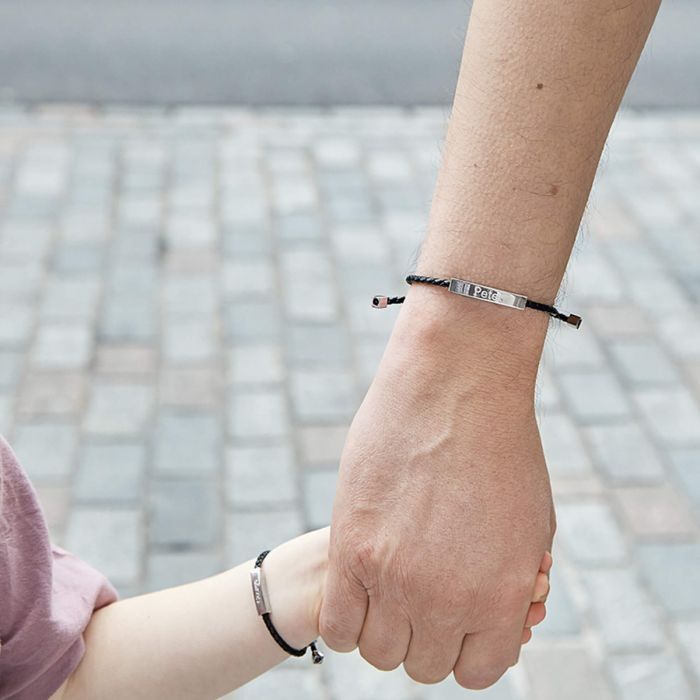 Fred Bennett Parent and Child Matching Leather Bracelet Kit