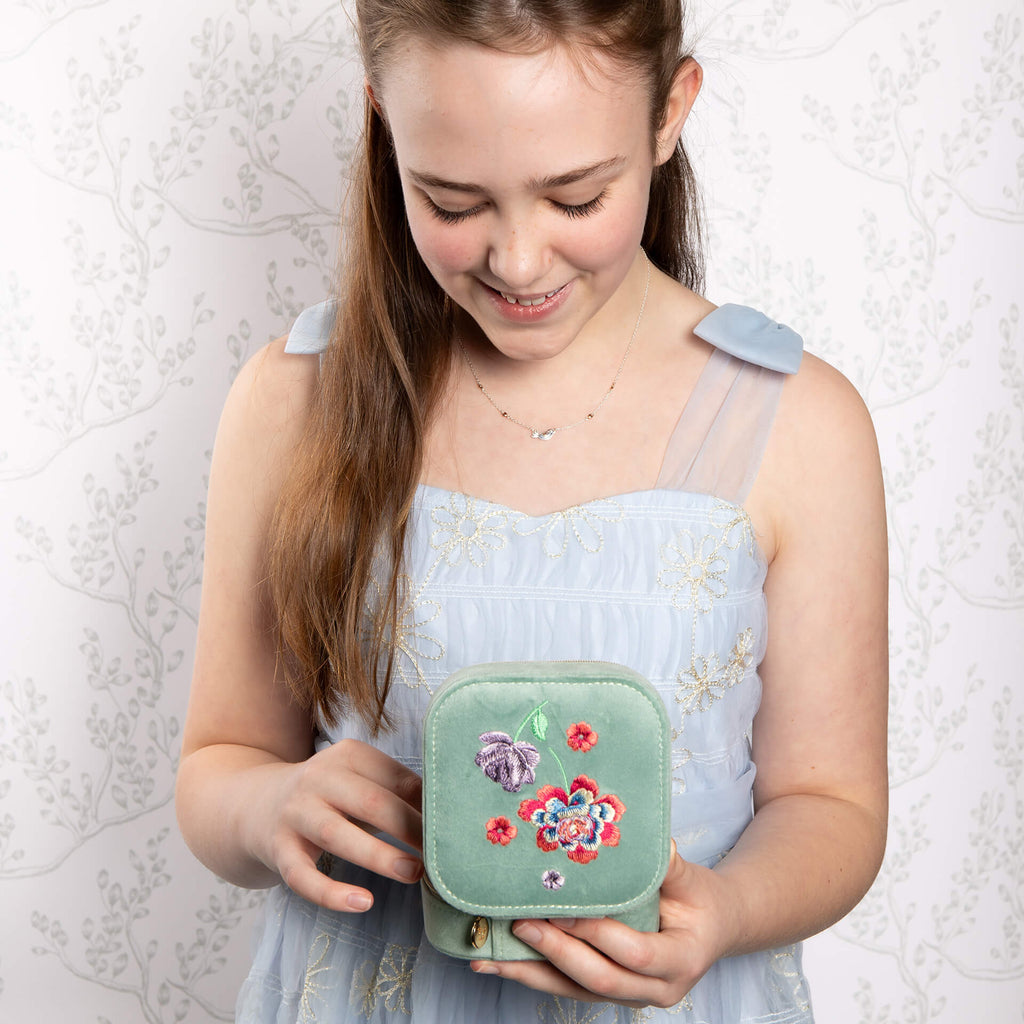 Laura Ashley Silver Kids Rosmere Love Mini Bird Necklace