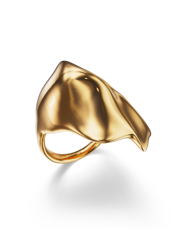 Zyra Sculpted Ring | Gold Vermeil