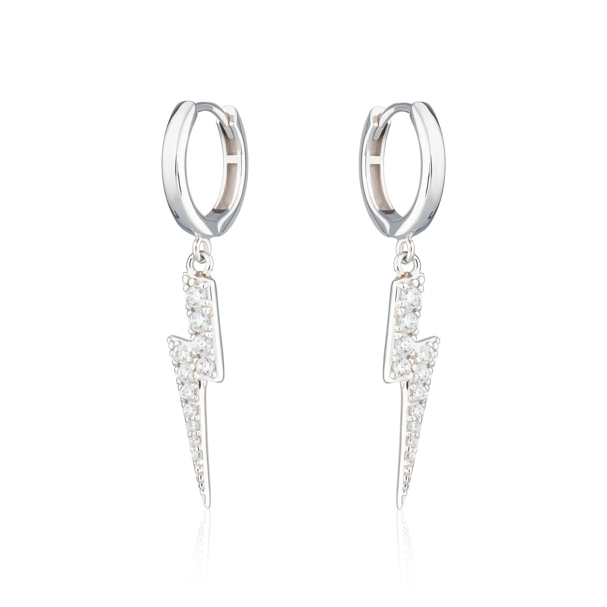 Lightning Hoop Earrings