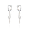 Lightning Hoop Earrings