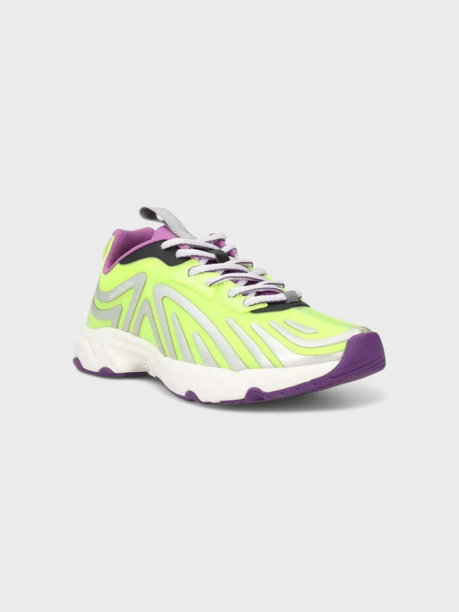 Acne Studios Buzz Neon Trainers Contrast Yellow Sneaker