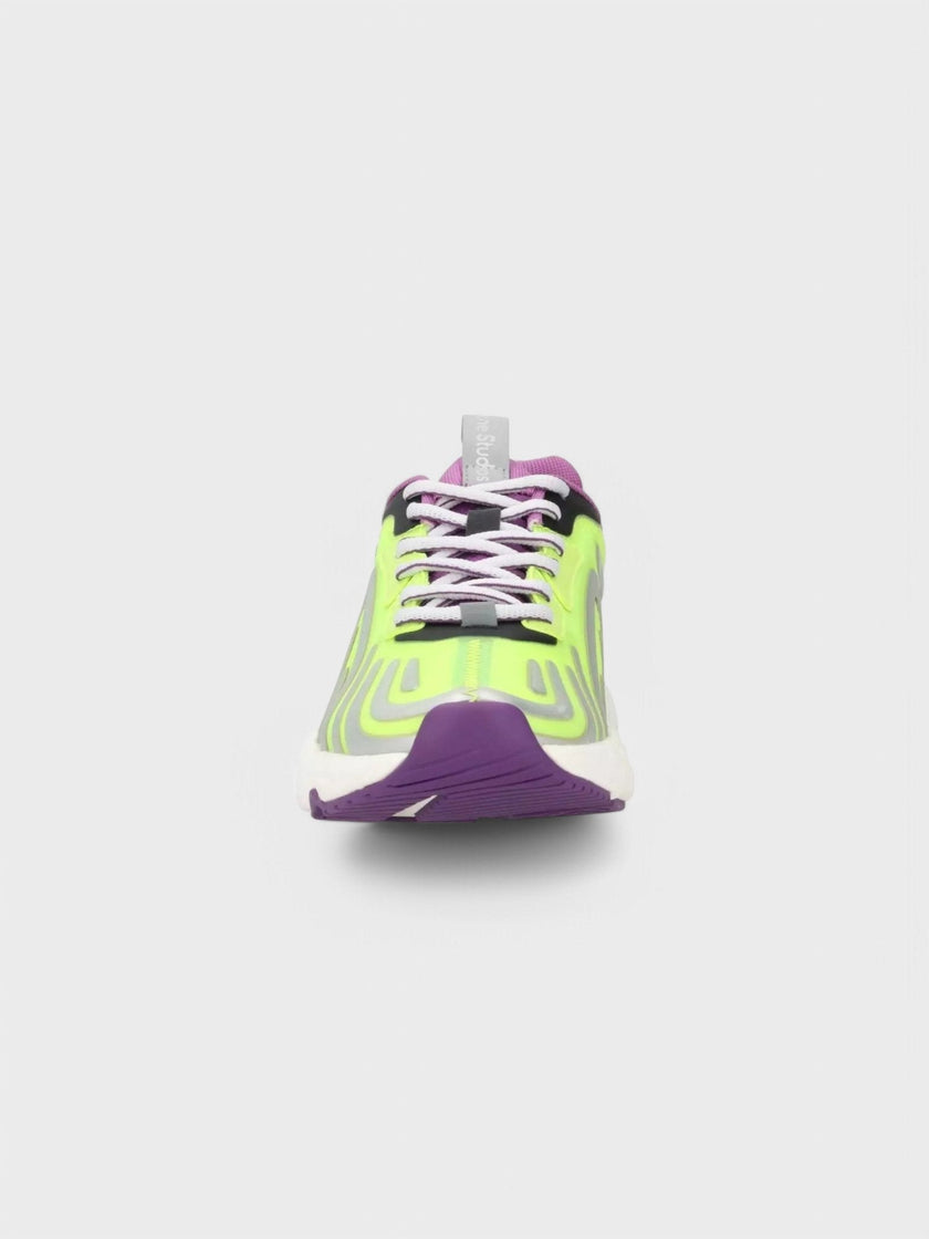 Acne Studios Buzz Neon Trainers Contrast Yellow Sneaker