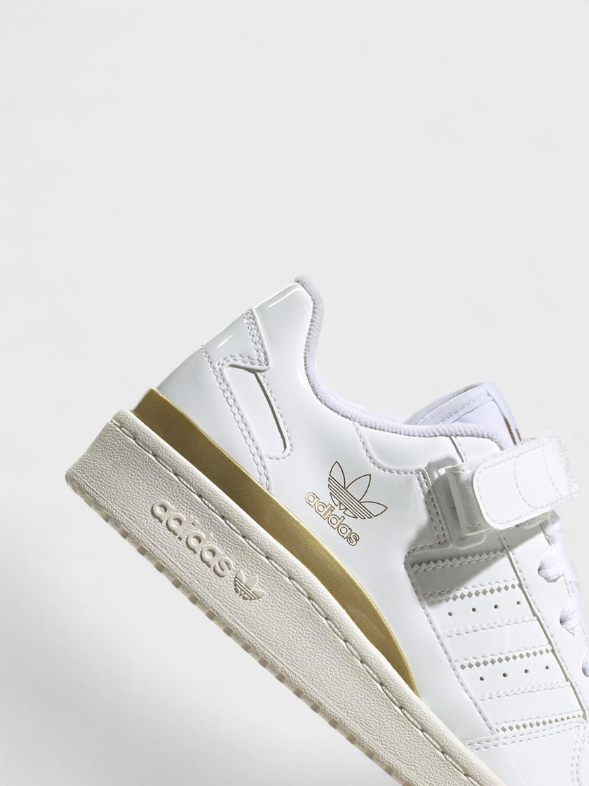 Forum Low White Matte Gold