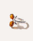 Anello midi farfalla ambra