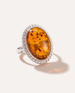 Amber Quintessence Statement Ring