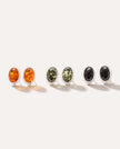 Amber Quintessence Stud Earrings