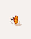 Amber Ripple Ring