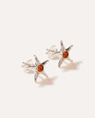 Amber Starfish Stud Earrings