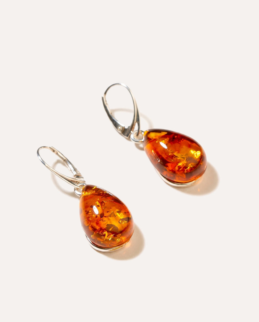 Amber Sundrop Earrings