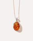 Amber Tidal Pendant Necklace