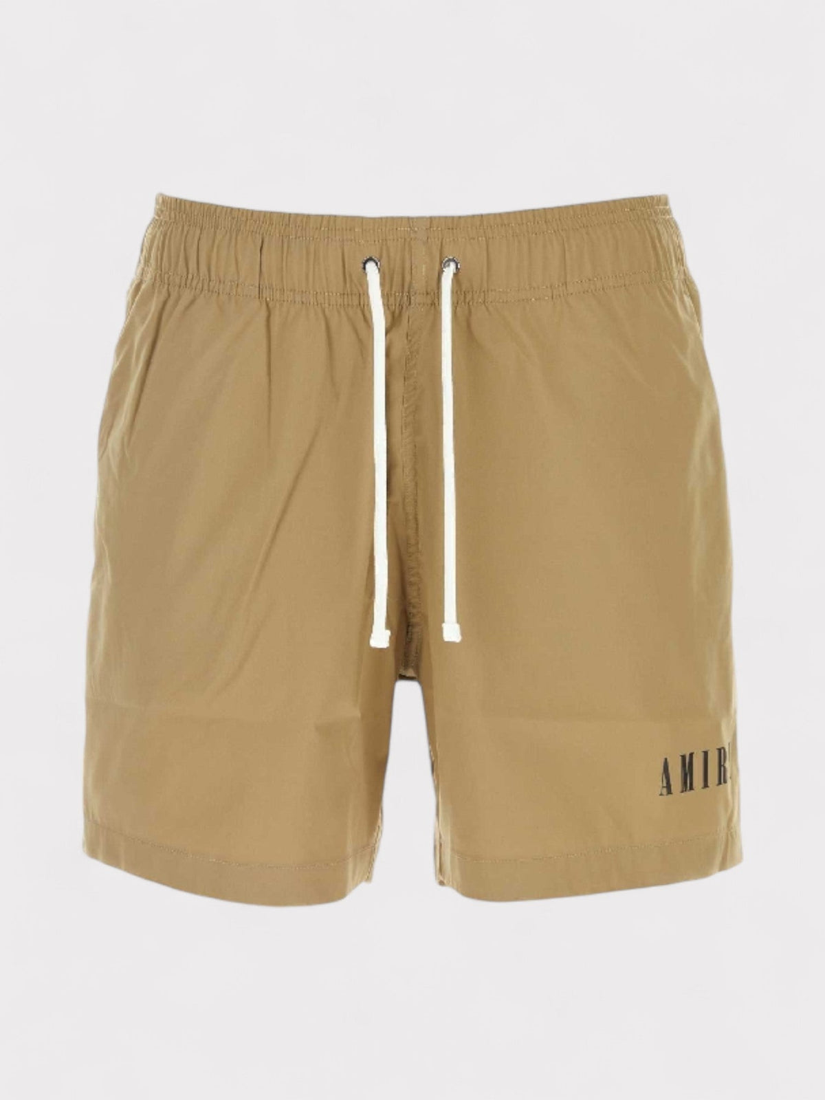 Amiri Core Logo Swim Trunks Tan