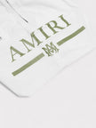 Amiri MA Bar Logo Swimshorts White / Khaki