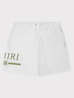 Amiri MA Bar Logo Swimshorts White / Khaki