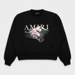 Pelican Watercolour Crewneck Sweatshirt Black