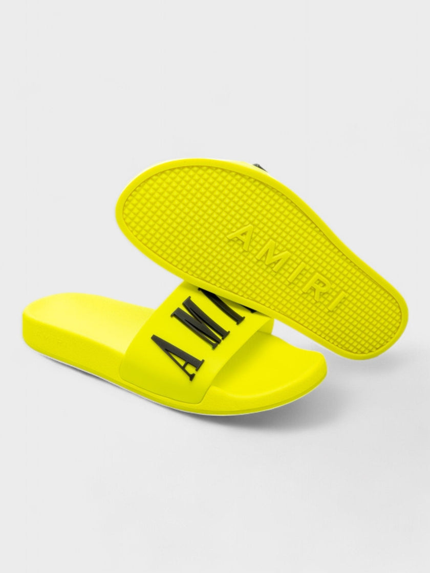 Amiri Rubber Classic Logo Pool Slide Volt