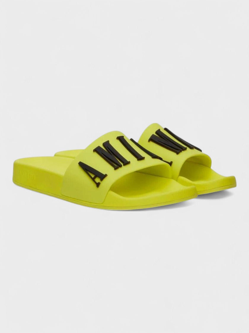 Amiri Rubber Classic Logo Pool Slide Volt