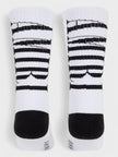 Vertical Logo Socks White Black