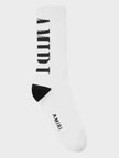 Vertical Logo Socks White Black