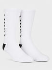 Vertical Logo Socks White Black