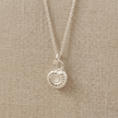 Ammonitfossil berlock i silver