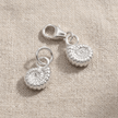 Ammonitfossil berlock i silver