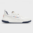 Logo Leather Court Sneaker Navy White