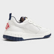 Logo Leather Court Sneaker Navy White