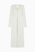 The Michi Maxi Kaftan in off-white
