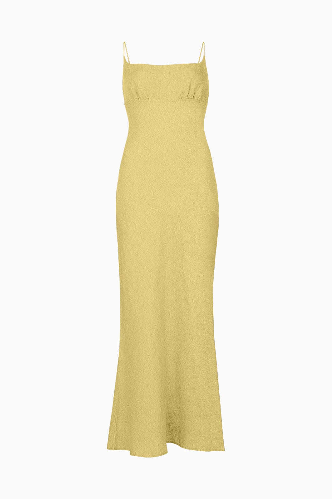 The Nicola Maxi Slip Dress in yellow