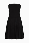 The Chiara Mini Bandeau Dress in black