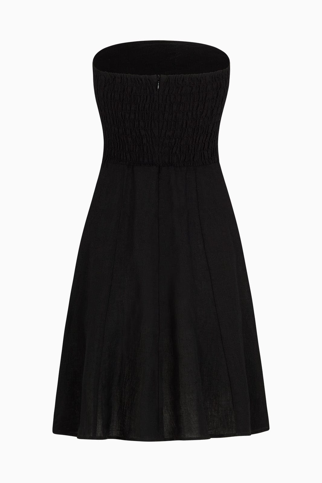 The Chiara Mini Bandeau Dress in black