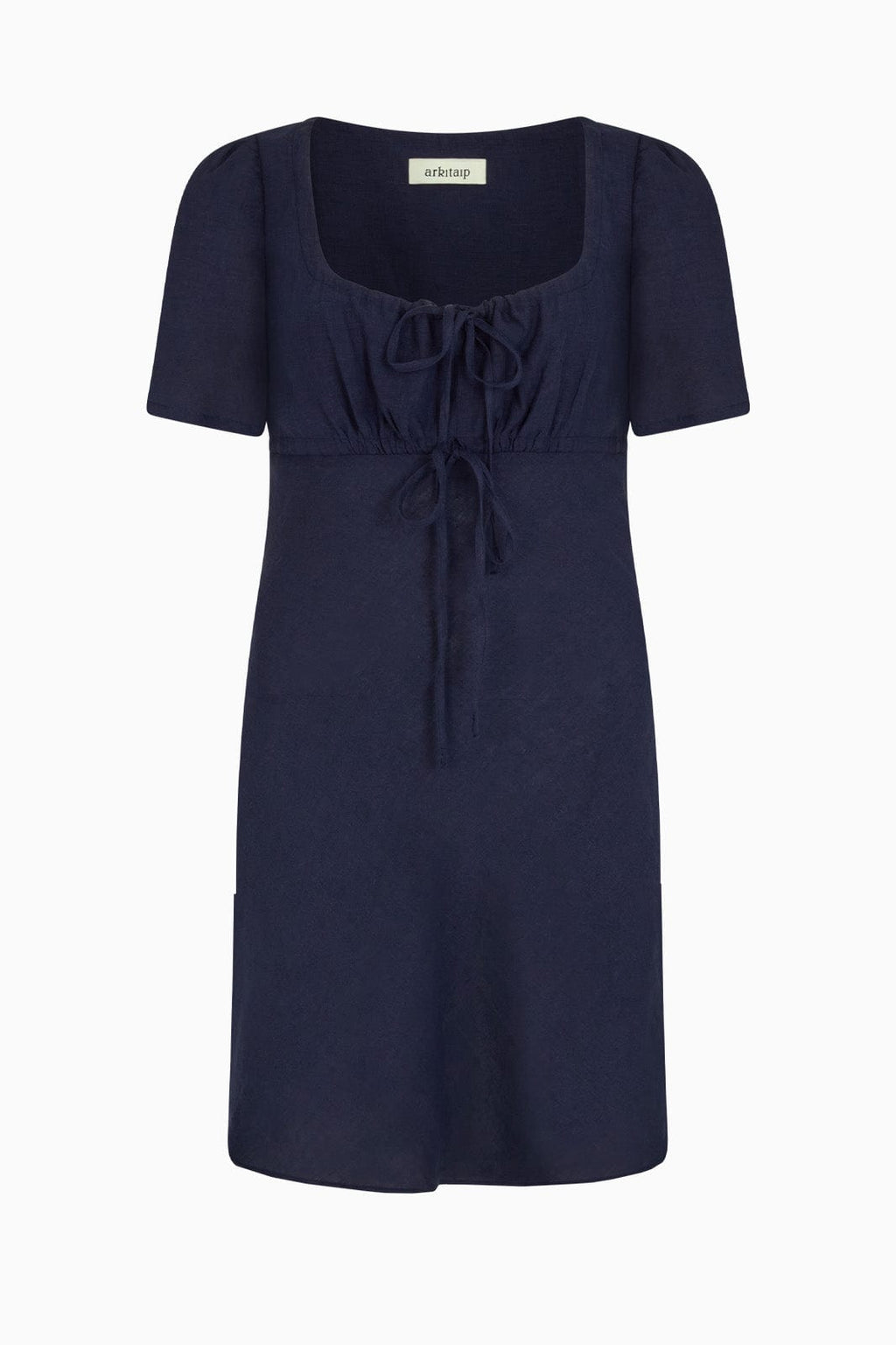 The Clementine Mini Dress in navy blue