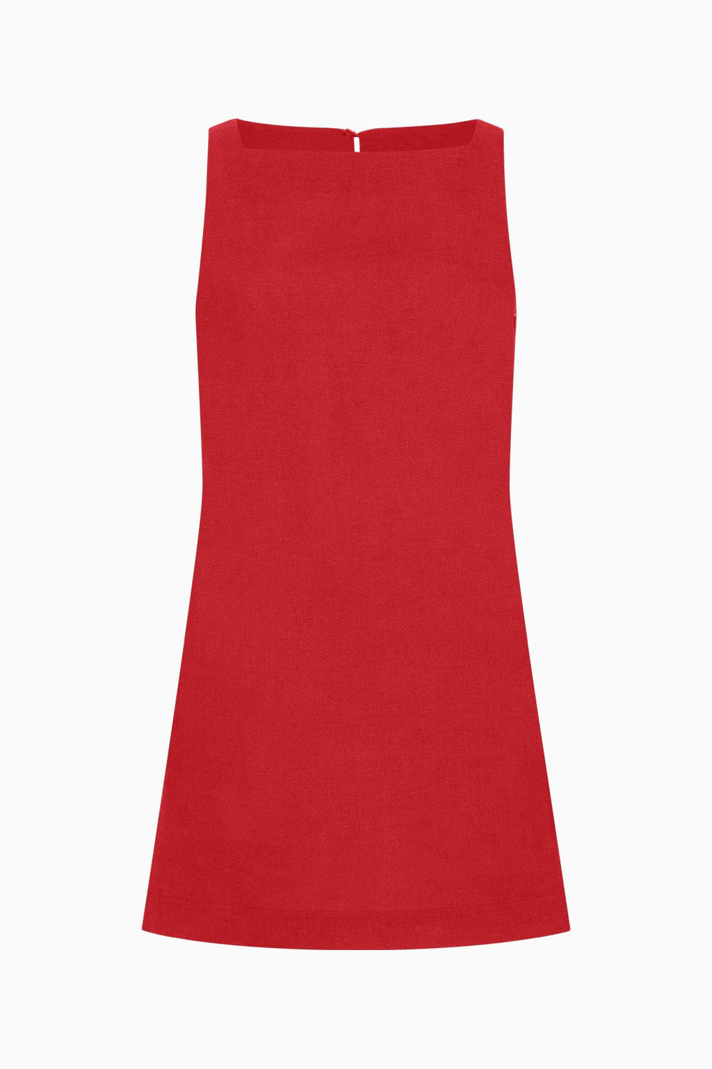 The Dahlia Mini Shift Dress in red