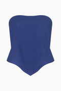 The Ida Scarf Top in klein blue